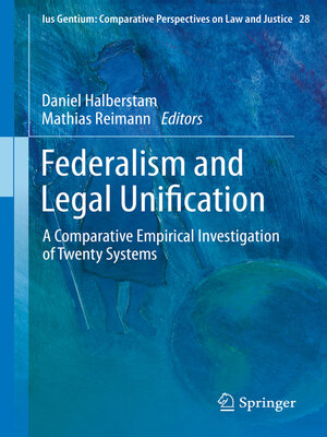 cover image of Federalism and Legal Unification